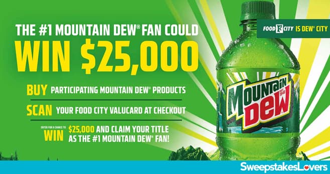 Food City Mountain Dew Dew City Sweepstakes 2025