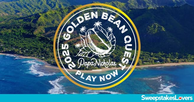 PapaNicholas Golden Bean Quest Instant Win Game & Sweepstakes 2025