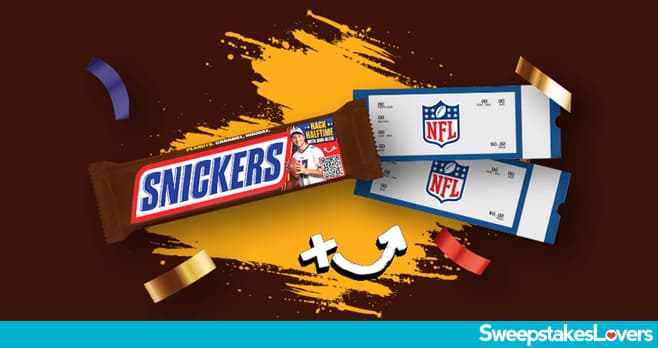 Snickers Super Bowl Sweepstakes 2026 (Snickers.com/HalfTime)