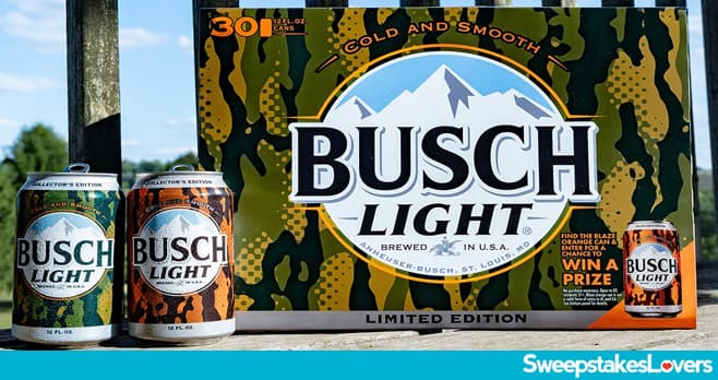 Busch Light Trophy Hunt Sweepstakes 2025 (Busch.com/TrophyHunt)