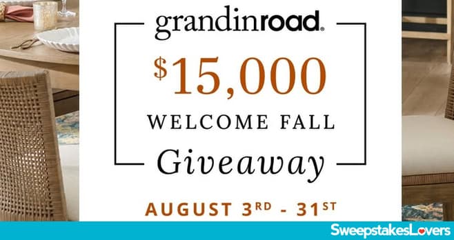 Grandin Road Welcome Fall Giveaway 2026