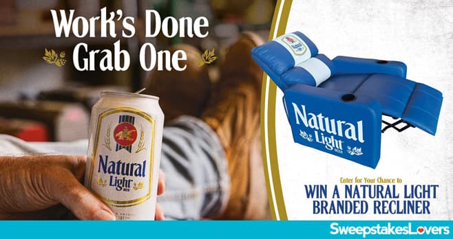 Natural Light Recliner Sweepstakes 2025 (NaturalLight.com/Recliner)