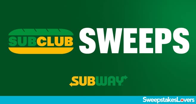 Subway Sub Club Breadwinner Sweepstakes 2025 (SubClubBreadWinner.com)
