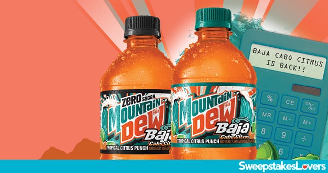 Mountain Dew Baja Cabo Citrus Calculator Sweepstakes 2026 (BajaCaboCitrusCalculator.com)