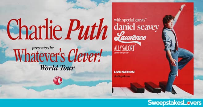 SiriusXM Charlie Puth Sweepstakes 2026 (SiriusXM.com/Sweepstakes)