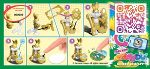 Kinder Joy?Find The Golden Bunny Toy Sweepstakes Entry Code