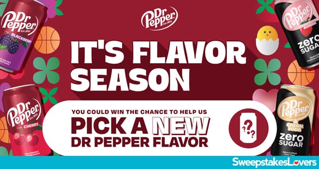Dr Pepper Flavor Season Sweepstakes & Instant Win Game 2026 (DrPepperFlavorSeason.com)