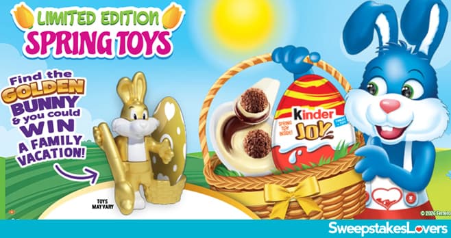 Kinder Joy?Find The Golden Bunny Toy Sweepstakes 2026 (KinderSweeps.com)