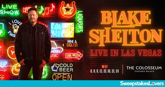 SiriusXM Blake Shelton Contest 2026 (SiriusXM.com/BlakeSheltonVegas)
