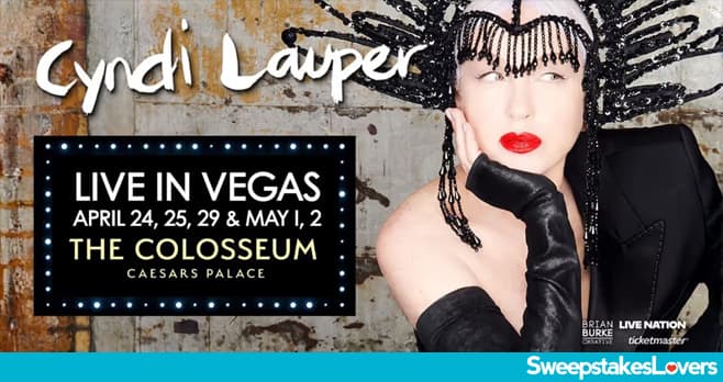 SiriusXM Cyndi Lauper Sweepstakes 2026 (SiriusXM.com/CyndiLauperVegas)