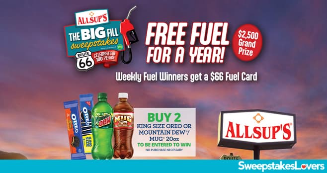 Allsup's Route 66 Fuel Sweepstakes 2026