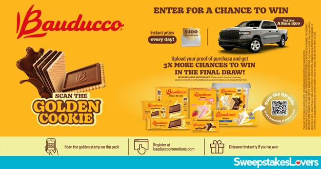 Bauducco Scan To Find The Golden Cookie Sweepstakes 2026