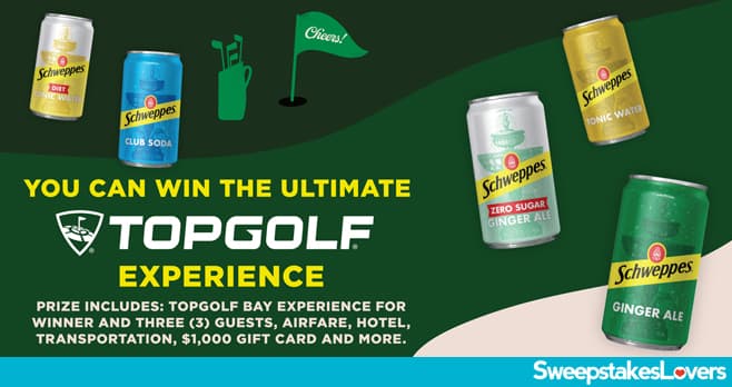 Schweppes Golf Sweepstakes 2026 (SchweppesGolf.com)