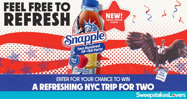 Snapple Americana Sweepstakes 2026 (SnappleTasteOfFreedom.com)