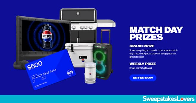 Match Day Deserves Pepsi Sweepstakes 2026 (MatchDayDeservesPepsi.com)