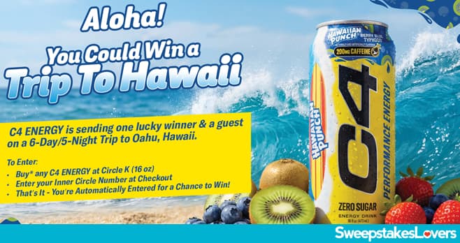 C4 ENERGY Hawaiian Getaway Sweepstakes 2026