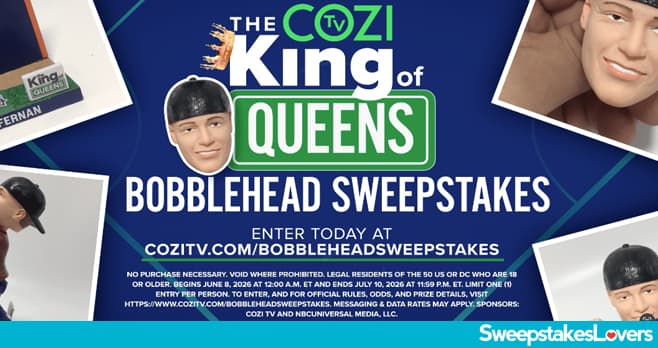 COZI TV The King of Queens Bobblehead Sweepstakes 2026 (CoziTV.com/BobbleHeadSweepstakes)