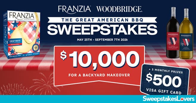 Franzia Woodbridge Great American BBQ Sweepstakes 2026