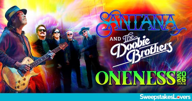 SiriusXM Santana and The Doobie Brothers Sweepstakes 2026 (SiriusXM.com/OnenessTour)