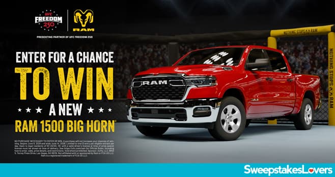 UFC Freedom 250 Fan Fest Truck Sweepstakes 2026 (UFC.com/Ram)