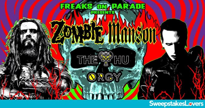 SiriusXM Rob Zombie and Marilyn Manson Contest 2026 (SiriusXM.com/FreaksOnParade2026)